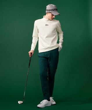23区GOLF 【MEN】ストレッチ裏フリース モックネック ホワイト系