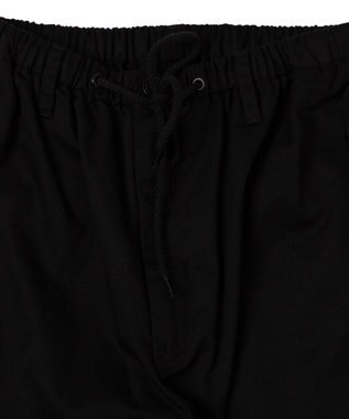 WEGO 【ウエストゴム/ユニセックス着用ITEM】サイドスリットコンバットパンツ ブラック