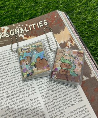 WEGO ボールチェーン付きカピバラステッカーメモ