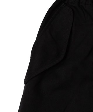 WEGO 【ウエストゴム/ユニセックス着用ITEM】サイドスリットコンバットパンツ ブラック