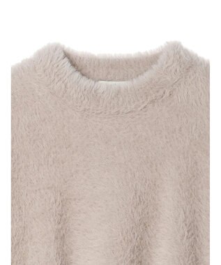 earth music&ecology ロングシャギーハイネックプルオーバー Beige