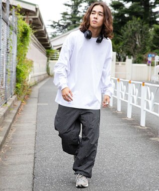 WEGO 【ウエストゴム/手洗い可】ナイロン　トラックパンツ 柄3