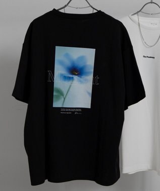 WEGO 【機能T】アクセ付きフォトグラフィックT（SS） ブラック
