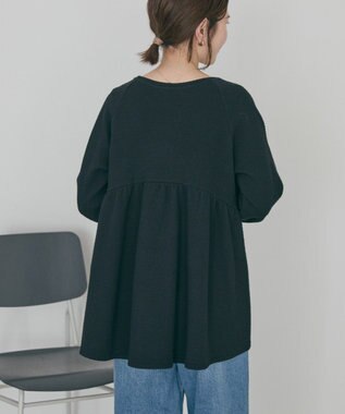 AMERICAN HOLIC フクレジャガードペプラムプルオーバー Black