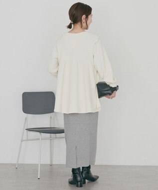 AMERICAN HOLIC フクレジャガードペプラムプルオーバー Ivory