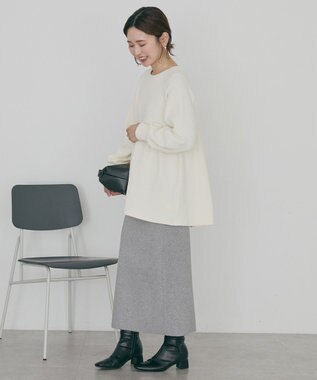 AMERICAN HOLIC フクレジャガードペプラムプルオーバー Ivory