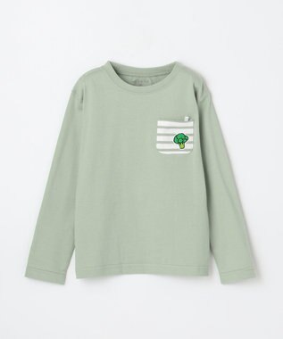 ANY KIDS 【ke ke ke】GOOD MORNING 長袖Ｔシャツ ミントグリーン