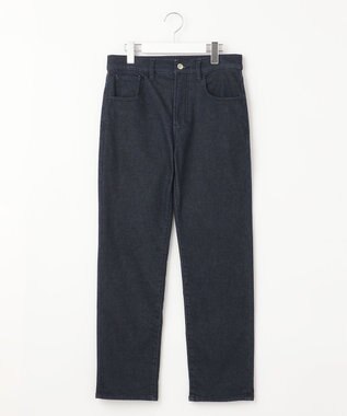 自由区 【WEB限定/洗える】ベビースキンデニム ストレートデニム ネイビー系
