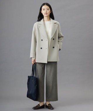 J.PRESS LADIES リングデザインパール ネックレス ゴールド系