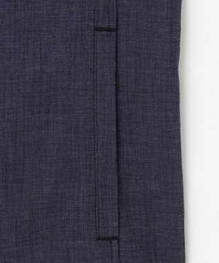 JOSEPH ABBOUD 【洗える・麻混】クールリネン シャツ ネイビー系