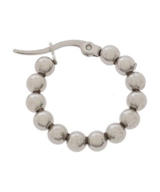 Green Parks ・ＨＡＬＦ　ＴＩＭＥ　サージカルボールフープピアス Silver