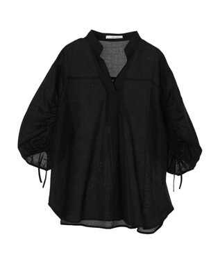 Green Parks ・ＥＬＥＮＣＡＲＥ　ＤＵＥ　ドロストスリーブチュニック Black