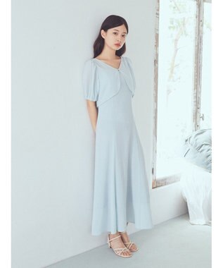 earth music&ecology ＳＥＴ２点パフスリーブブラウス＋キャミワンピース Mint