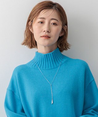 23区 ドロップメタル ラリエット ネックレス シルバー系