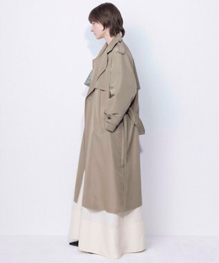 NAVE 【ReNAVE・セットアップ可/撥水加工/防シワ】ポリエステルタッサー コート カーキ系