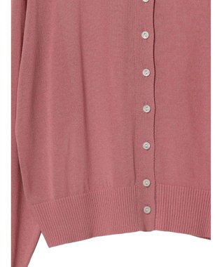 earth music&ecology シアークルーカーディガン Pink