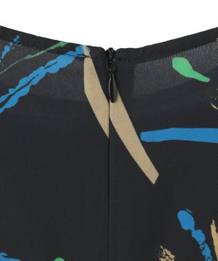 ICB 【Saki Tanakaさんコラボ】 コラボプリント ワンピース プリント×ブルー系