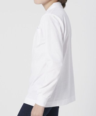 BEAMS SCHOOL ベーシック長袖ポロシャツ ホワイト(ボーイズ)