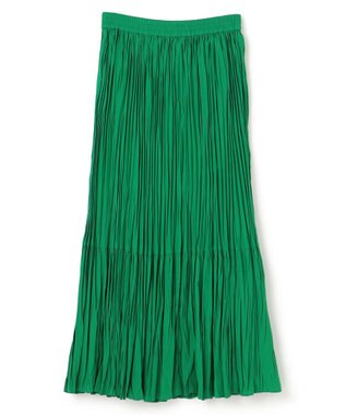 UNFILO ワッシャープリーツスカート グリーン