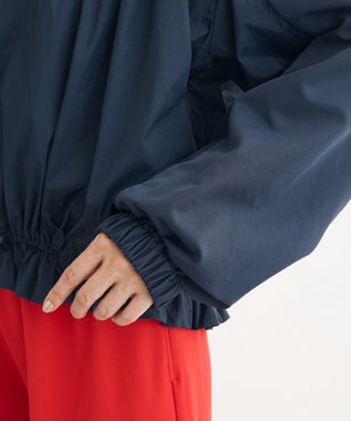 Green Parks ギャザーナイロンブルゾン Navy