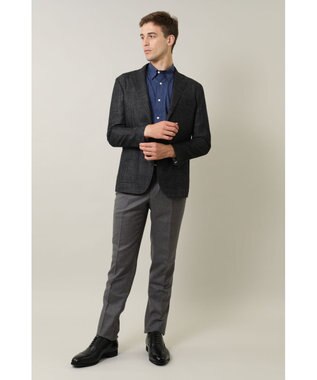 DAKS ウールシルクジャケット グレー