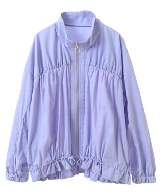 Green Parks ギャザーナイロンブルゾン Light Purple