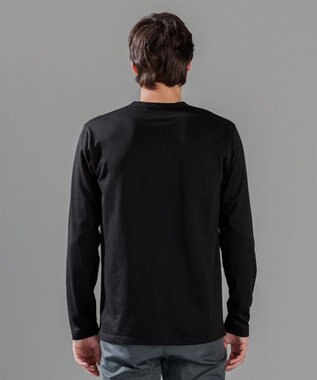 JOSEPH HOMME スビンソフトジャージー　Vネック長袖カットソー ブラック系