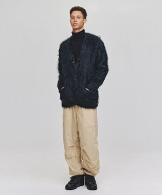 UNFILO MENS 【男女兼用】ライトウォームタートルネックニット ブラック