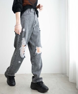 WEGO ヘビークラッシュローライズパンツ