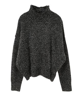 Green Parks ・Ｐｅｔｉｔ　Ｆｌｅｕｒ　ラメタートルニット Black