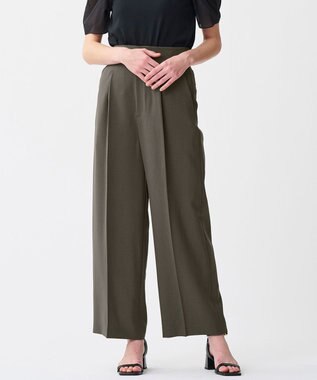 uncrave ウォッシャブルドライサップ ワイドパンツ（サスペンダー付き）