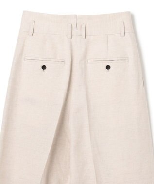 uncrave リヨセルライトリネン ワイドトラウザー フラックス