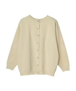 CRAFT STANDARD BOUTIQUE 超軽量メッシュ切替2wayカーディガン Natural
