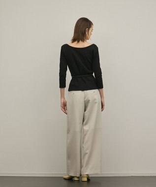 GRACE CONTINENTAL テレコカットトップ ブラック