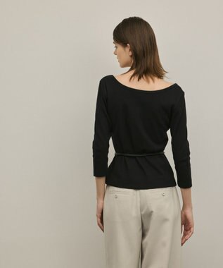 GRACE CONTINENTAL テレコカットトップ ブラック