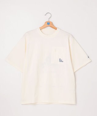 SHARE PARK LADIES 【UVカット・吸水速乾・ストレッチ・軽量 】バックプリントポケットTシャツ（S・Mサイズ） ホワイト系