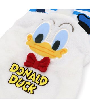 PET PARADISE ディズニー ドナルドダック 顔 ふわ パンツ上下 小型犬 ホワイト