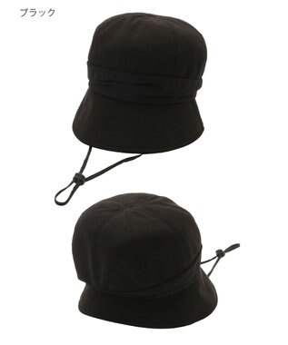 MOONBAT 【UVカット/遮光100%/接触冷感】洗えるスウェットキャスケット 軽量/手洗いOK/サイズ調整可能/ポケッタブル ブラック