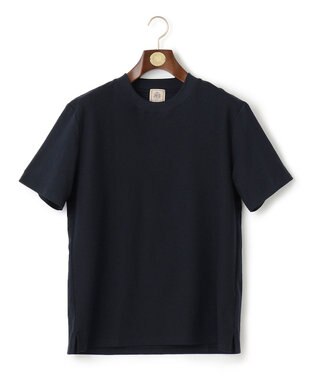 J.PRESS MEN ヴァーティカルケーブルTシャツ ネイビー系
