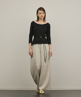 GRACE CONTINENTAL テレコカットトップ ブラック