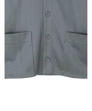 earth music&ecology ヘリンボーン調Ｖネックカーディガン Blue Gray