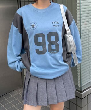 WEGO ナンバリングゲームプルオーバー ブルー