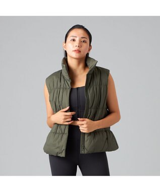 Chacott Chacott BALANCE 中わたギャザーベスト カーキ