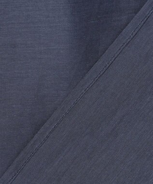 自由区 【洗える】シルクコットンローンスモッキング刺繍 ブラウス コバルトブルー