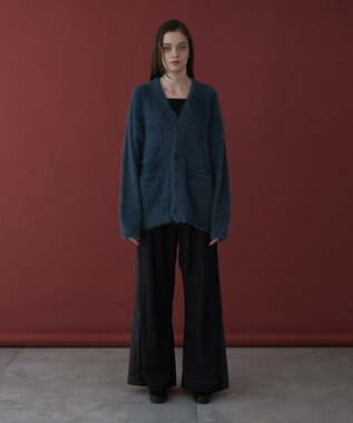 WEGO 【ユニセックス着用ITEM】サイドZIPフレアスラックス ブラック