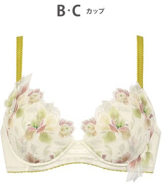  ブラジャー Wing Lesiage ふっくら、まる胸メイク 背中にやさしくフィット 【2860シリーズ】 パッド有 ブラ PB2860 ウイング／ワコール