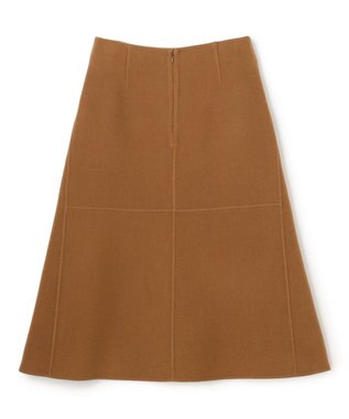 BEIGE， LEMOORE / ウールリバーAラインスカート Caramel