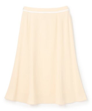 BEIGE， 【洗える】CINDY / フレアスカート Sheer Orange × White