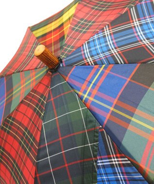 +RING 【限定/日本製】 UNISEX プラスリング 長傘60cm SR434 CHK マルチカラー