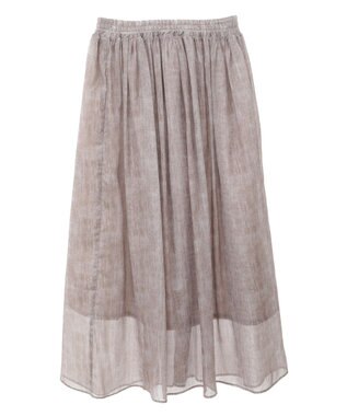 Green Parks SET2点マーブル柄＋チュールスカート Ivory